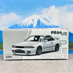 POP RACE 157 NISSAN SKYLINE GT-R R32 CRYSTAL WHITE - SEALED